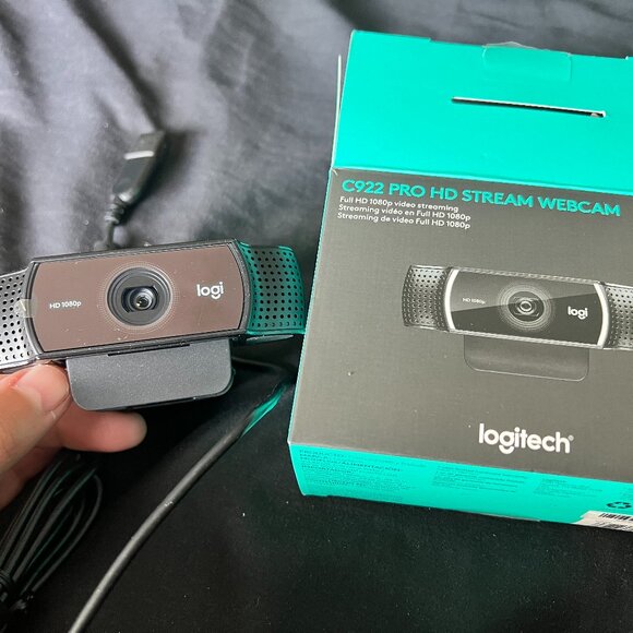 Camera Logitech C922 Pro Stream Fnac Black 1080 P Logitech C920e